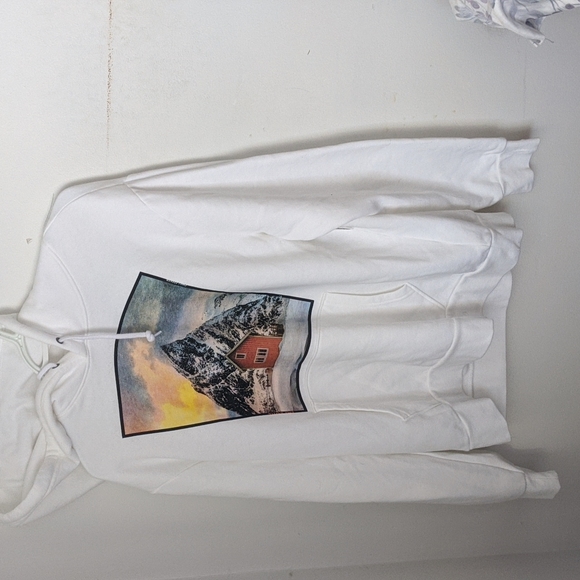 NWOT Gender- Neutral Graphic Pullover hoodie sweatshirt For Men& Women - Picture 5 of 7